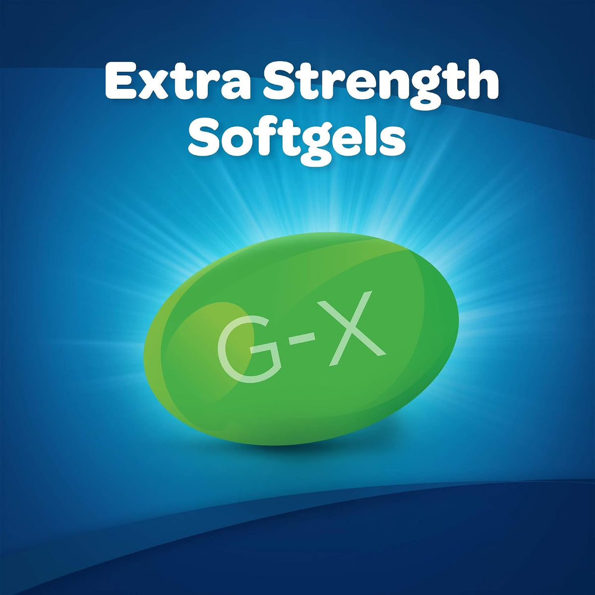 Gas-X anti-gas medicine bottle and label overview