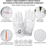 Finger Ten ladies rain grip golf gloves pair packaging view