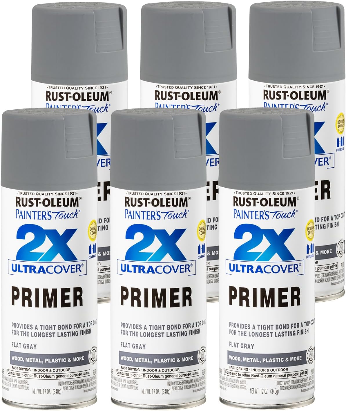 Rust-Oleum Painter's Touch 2X Ultra Cover Spray Primer, Flat White - Image 12