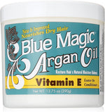 Blue Magic Argan Oil and Vitamin E Leave-In Conditioner front view container jar