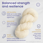 Wool roving displayed for hand spinning on a wheel
