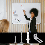 Yoozena school and office whiteboard hanging accessories layout