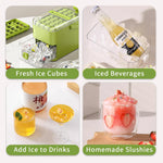 Kundita compact ice storage container inside freezer door