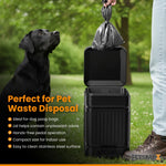 Petsparx stainless steel outdoor dog waste bin step pedal
