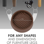 VOCOMO brown furniture pads angled perspective