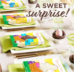 Authentic Russell Stover imported chocolate confection packaging back details.
