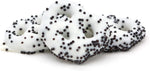 Authentic USA imported cookies and creme pretzels side profile
