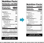 Back of box displaying ingredients and nutrition facts