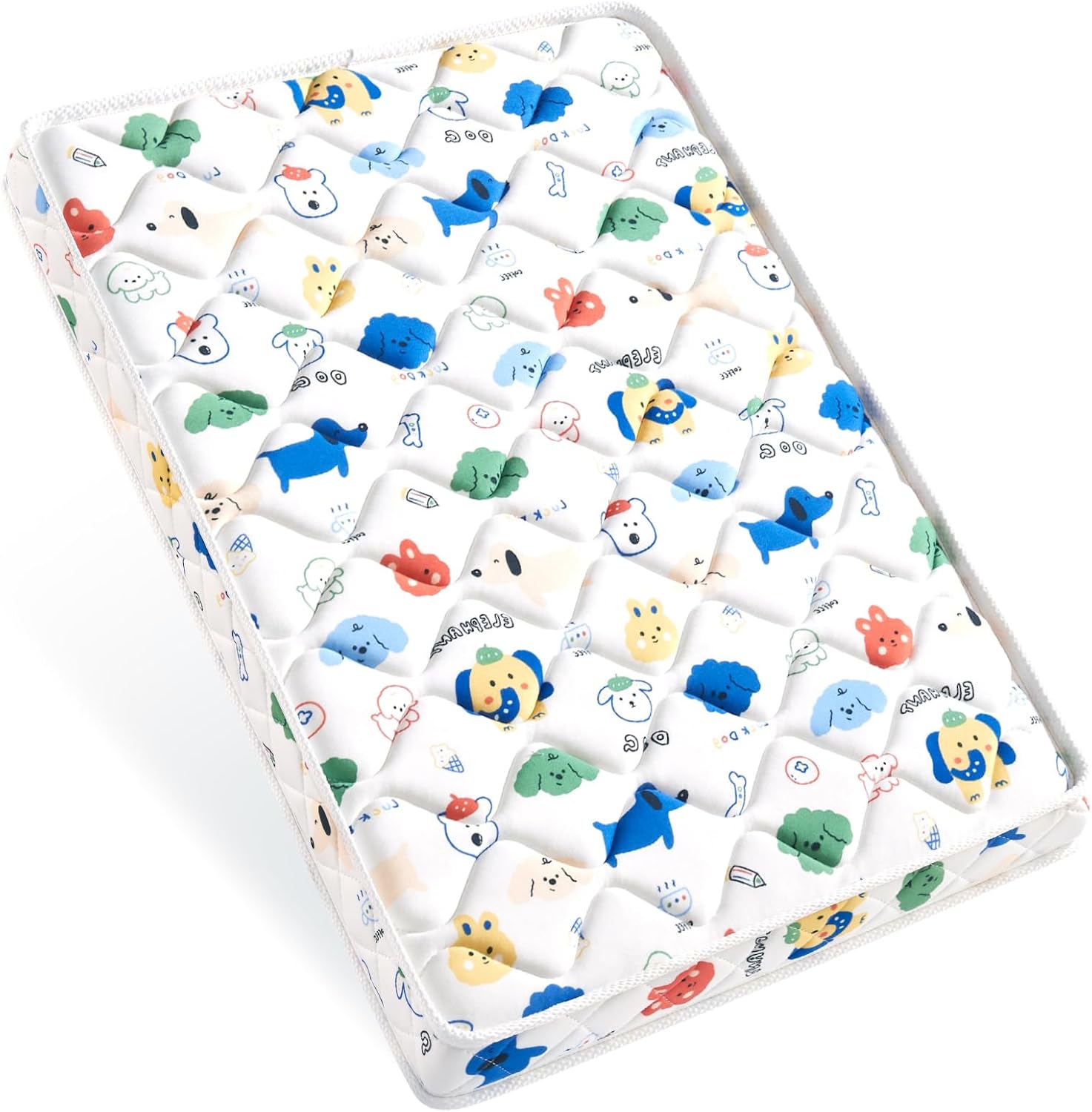 Ceekliybear pack and play mattress 38 by 26 inch front view