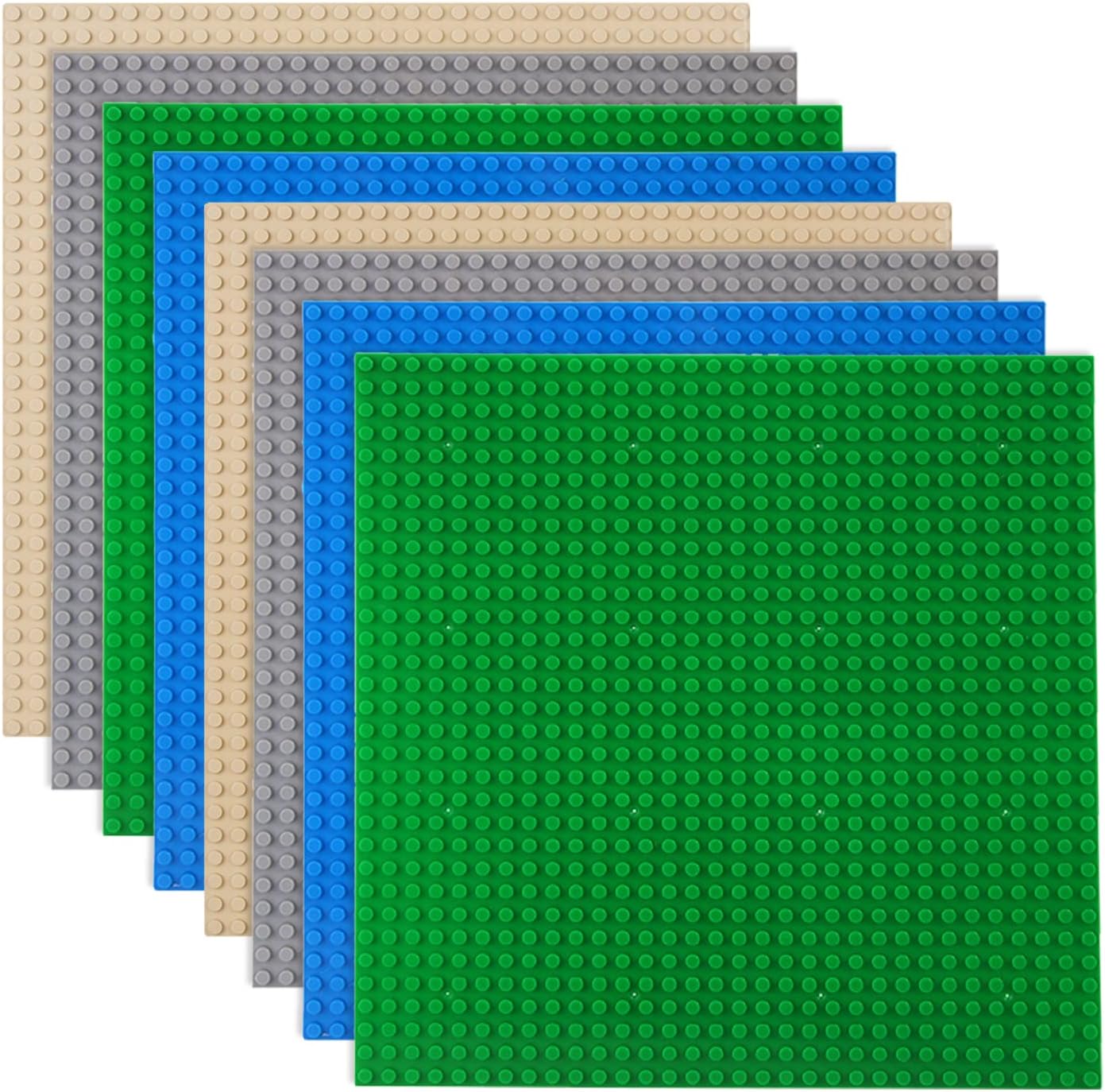 Lvhero 8 pack classic baseplates front view