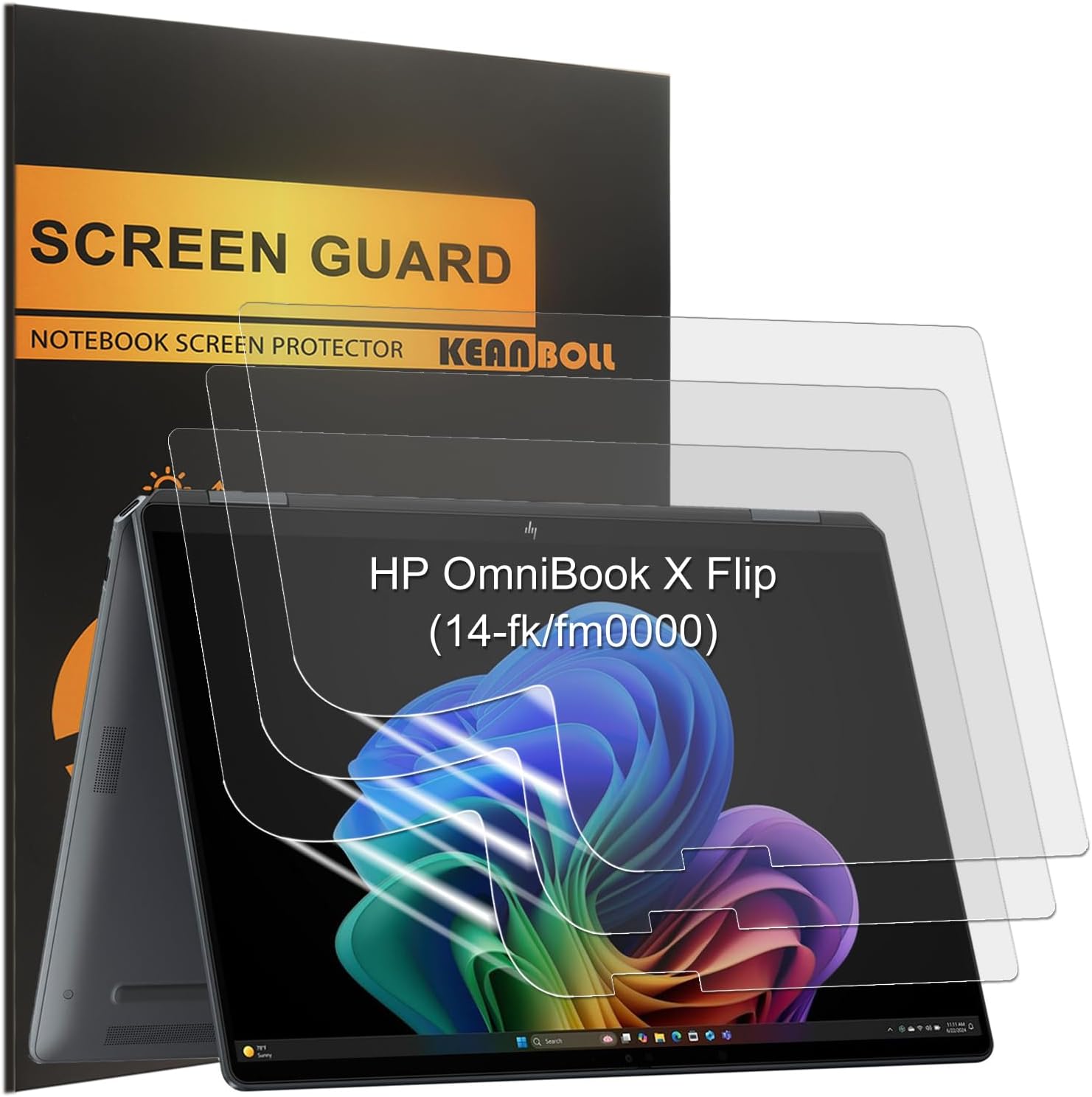 Keanboll matte screen protector for HP OmniBook X Flip 14 front view