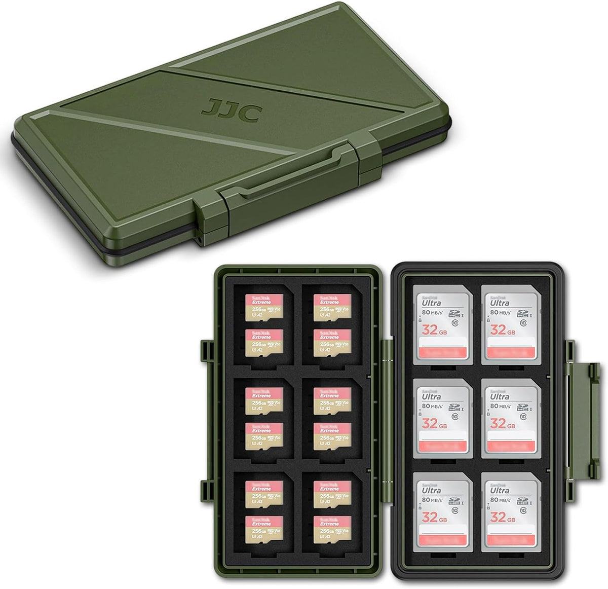 CFexpress Type A Card SD Card Holder Case Storage, Water-Resistant Shockproof Memory Card Organizer Box for 12 SD Card, 12 CFexpress Type-A Card for Sony A7RV A7SIII A7IV A7R5 A1 A9M3 FX3 FX6 FX30 FR7 - Image 12