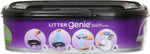 Six pack of genuine standard replacement cartridges for cat litter pails.