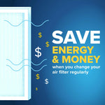 Filtrete HVAC filter installed in furnace unit