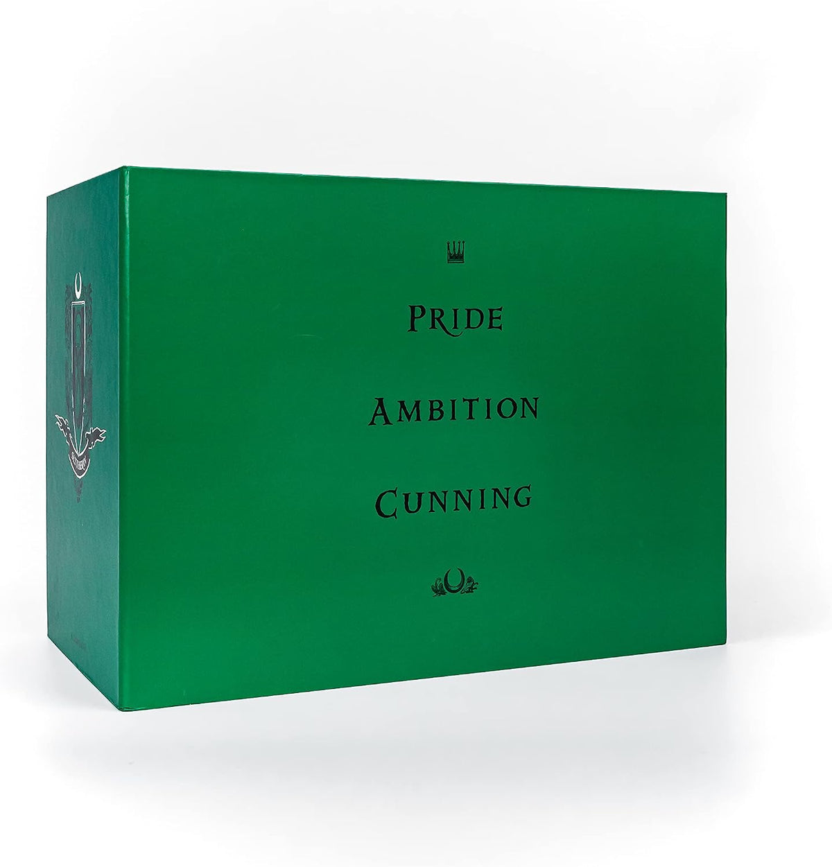 Harry Potter Slytherin box set open displaying interior illustrations