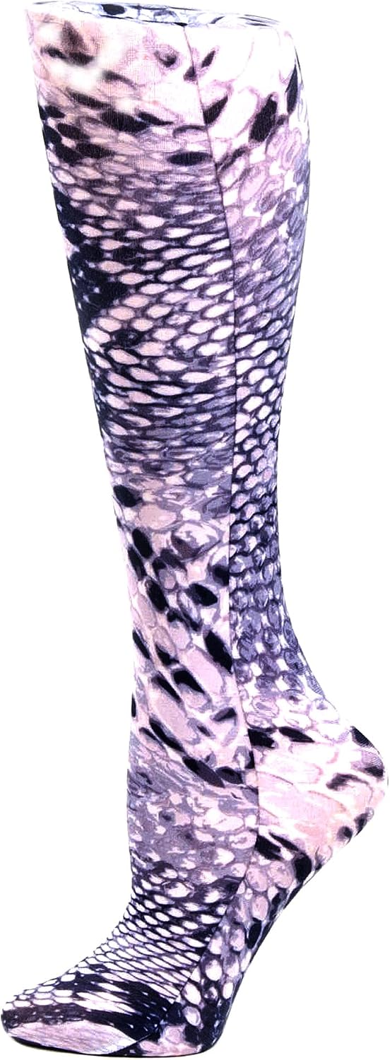 Celeste Stein Therapeutic Compression Socks, Purple Angels, 15-20 mmhg, 1-Pair - Image 9
