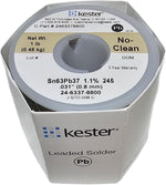 Kester 245 No-Clean Core Solder 63/37 .031 1 lb. Spool - Image 1