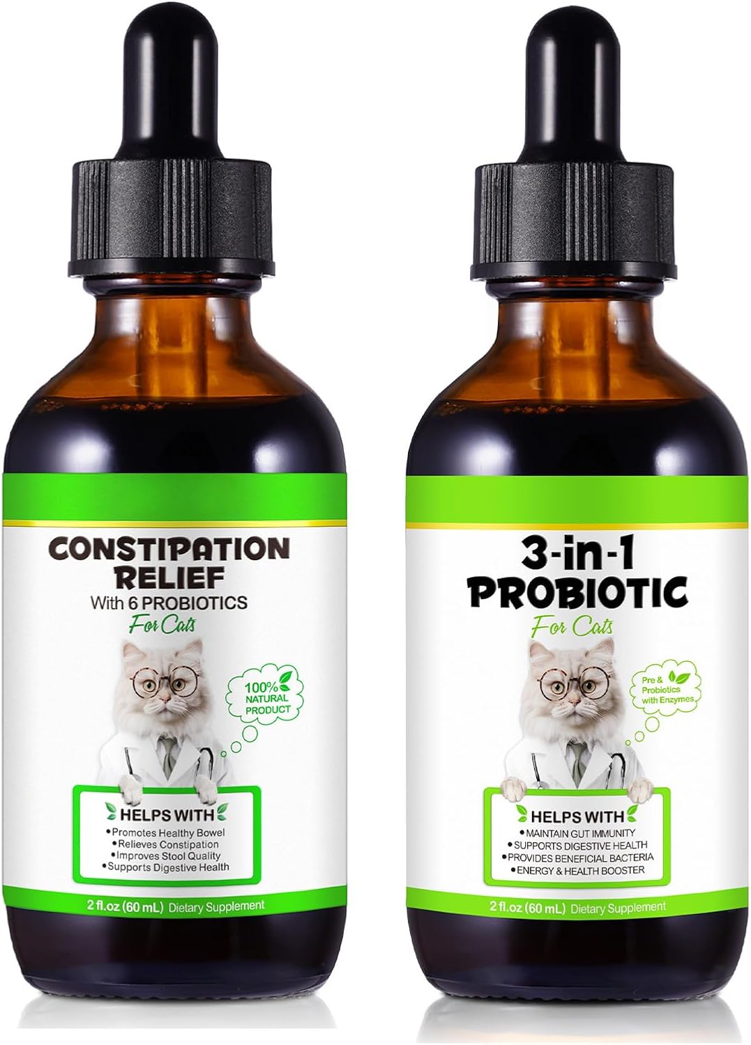 Oimmal cat constipation relief and gut health bundle front view