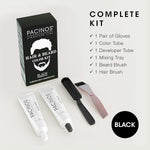 Pacinos color kit components including tubes and brushes