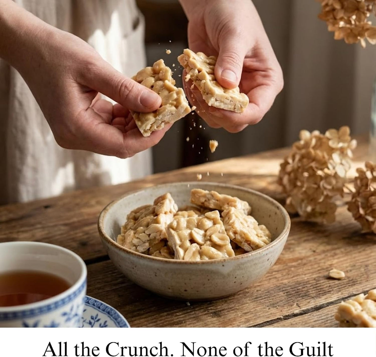 Gluten free vegan peanut brittle sweet snack box