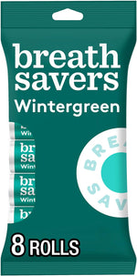 USA imported sugar free breath freshener rolls close up view