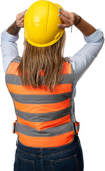 FlexiFreeze Professional Series Ice Vest Hi-Vis Orange pure water ice panels