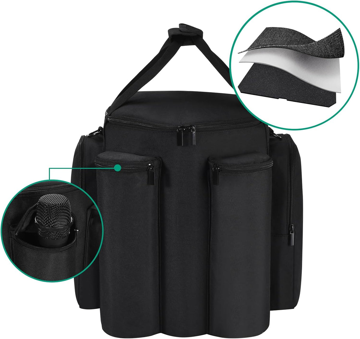 Yaslayp travel case featuring the detachable shoulder strap