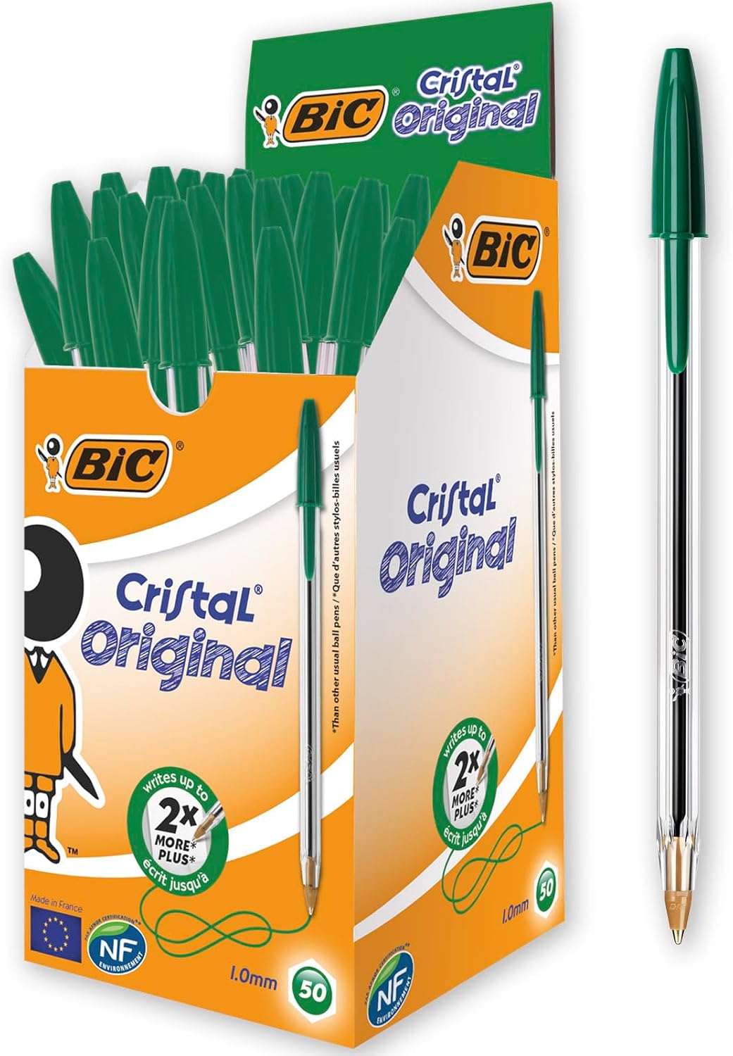 BIC Cristal Original Ball Pens Medium Point (1.0 mm) - Black, Box of 150 [Amazon Exclusive] - Image 11