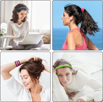 Model wearing Duufin non-slip sports headband for running