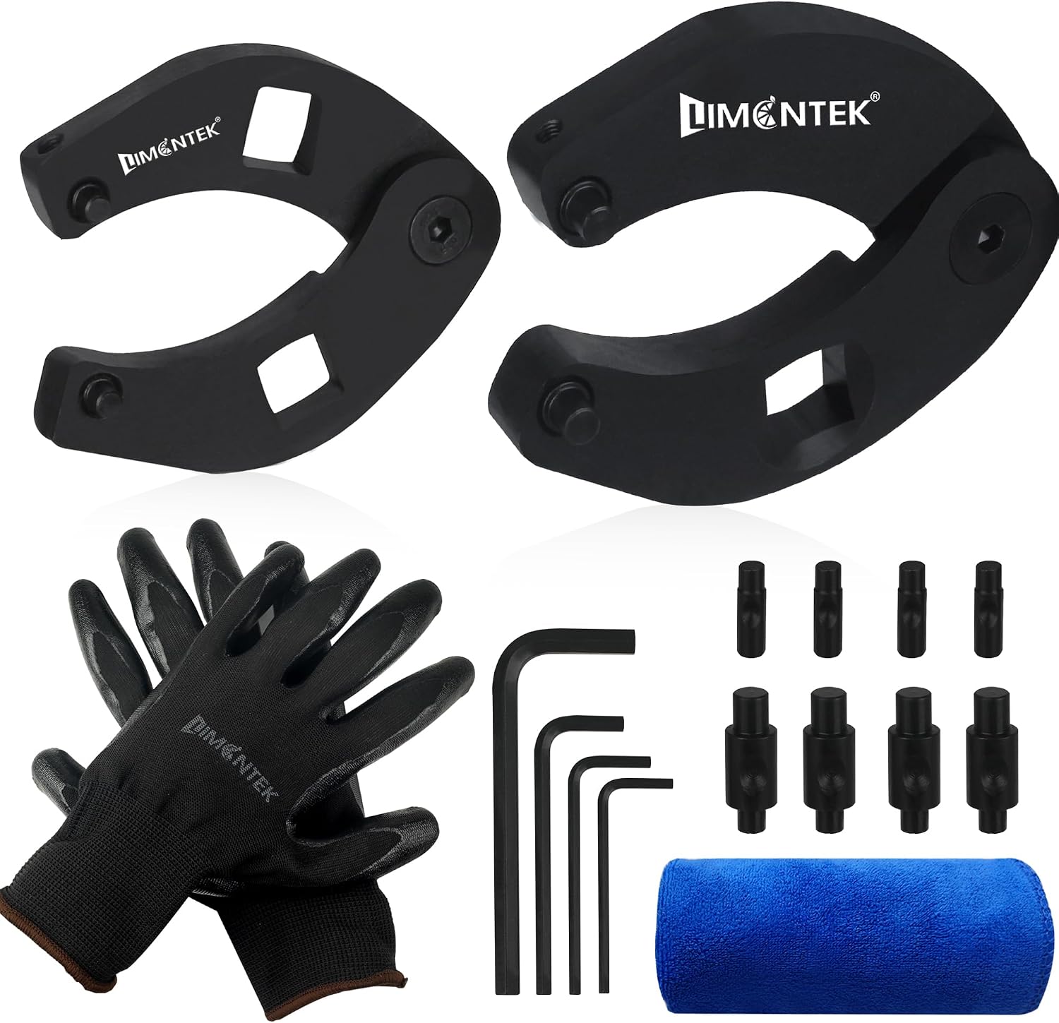 Limontek hydraulic cylinder gland nut spanner wrench set front view