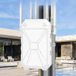 Ineauto AX1800 Outdoor WiFi 6 Extender front view with antennas