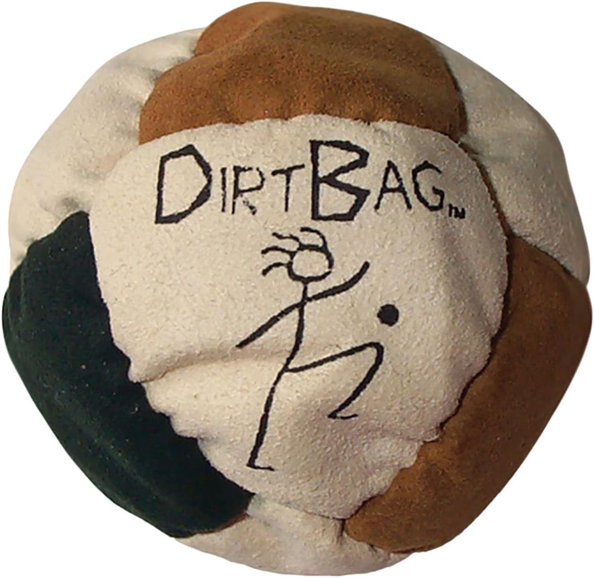 World Footbag Dirtbag Classic sand filled eight panel hacky sack authentic USA import front view