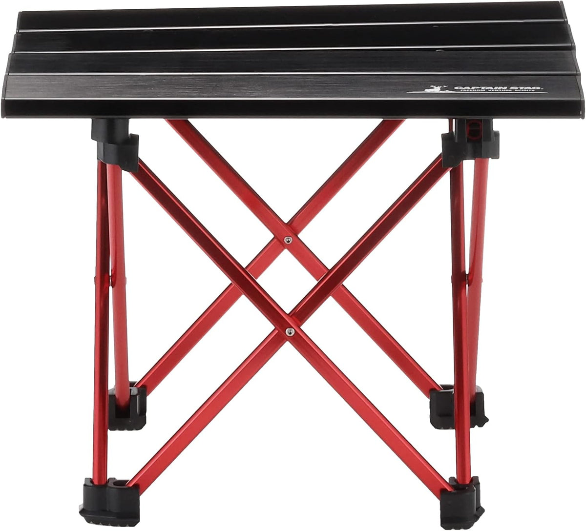 Captain Stag UC-530 Aluminum Roll Table, Mini, Black, with Case, Trekker - Image 10