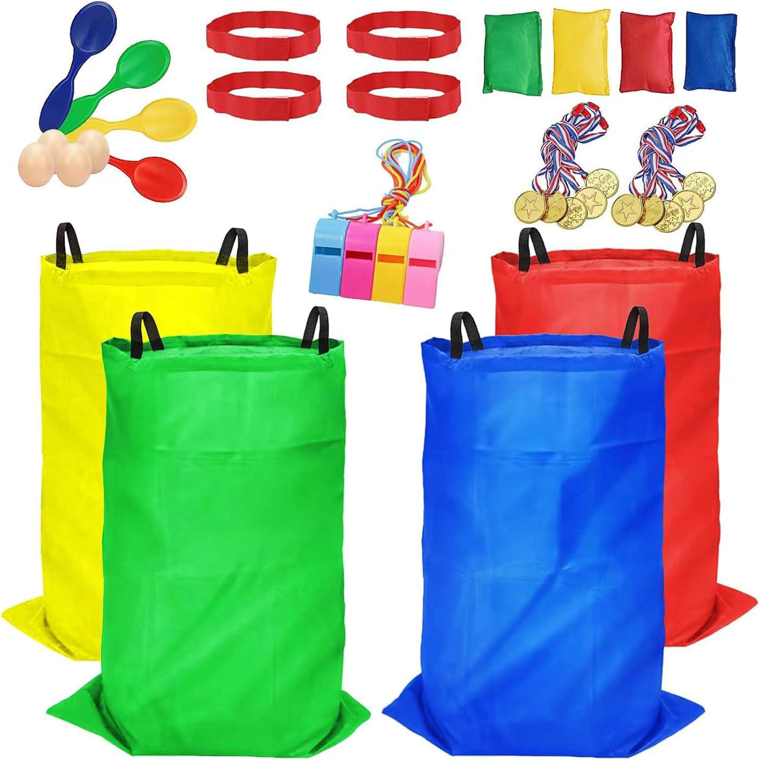 Websonaw 32 piece outdoor carnival game set front view