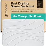 Stone Bath Mat Diatomaceous Earth Shower Mat Non-Slip Super Absorbent Diatomite Stone Bath Mats for Bathroom Floor Quick Drying Natural Easy to Clean (23.5 x 15) - Graphite - Image 11