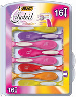 BIC Soleil Color Collection women's disposable razors front view pack of 16