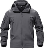 TACVASEN Men's Tactical Fleece SoftShell Jacket Waterproof Winter Coat | Breathable,windproof | Multi-pockets,adjustable hood | Ideal for rain,hiking,snow,ski - Image 12