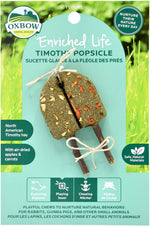 Oxbow Enriched Life Timothy Popsicle natural small animal chew toy front packaging view