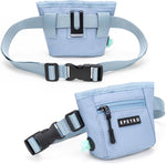 Close up of the powerful magnetic closure device on the pet training treat bag