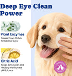 Coconut infused deodorizing dog wipes for discharge and crust