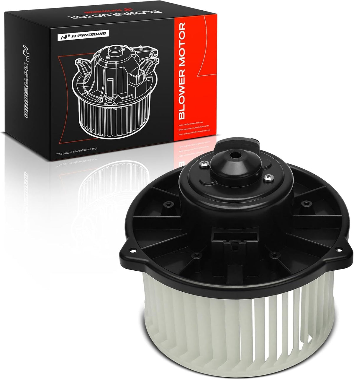 A-Premium front HVAC heater blower motor front view