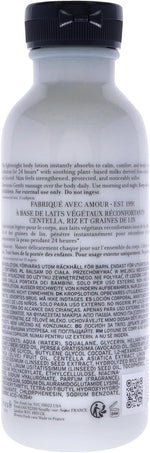 Fresh Milk Body Lotion packaging details showing plant based milk ingredients