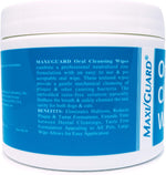 Maxi Guard unflavored pet dental wipes for plaque and tartar removal