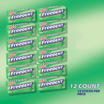 Freedent peppermint bulk chewing gum box opening angle