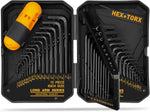 31-Piece Hex Key Set - Allen Wrench Set, SAE and Metric Allen Keys MM(0.7mm-10mm) SAE(0.028"-3/8) Heat-Treated, Torque Handle, High Leverage, Long & Short Keys, Easy Organization - Image 11