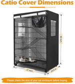 Heavy duty 420D Oxford fabric pet enclosure cover with zippered front rolled up