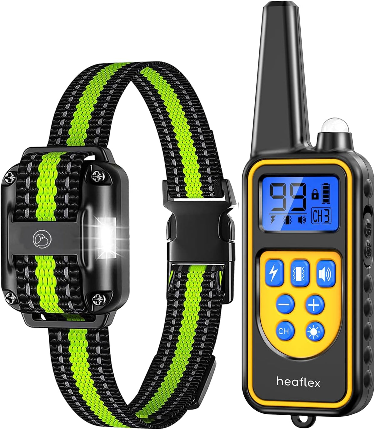 Dog Training Collar for 2 Dogs, 3300ft Electronic Shock Collar, IPX8 | Rechargeable E-Collar With Night LED Light, Dog Shock Collar With 4 Modes, Beep, Vibration, Shock for Small Medium Large Dogs - Image 10