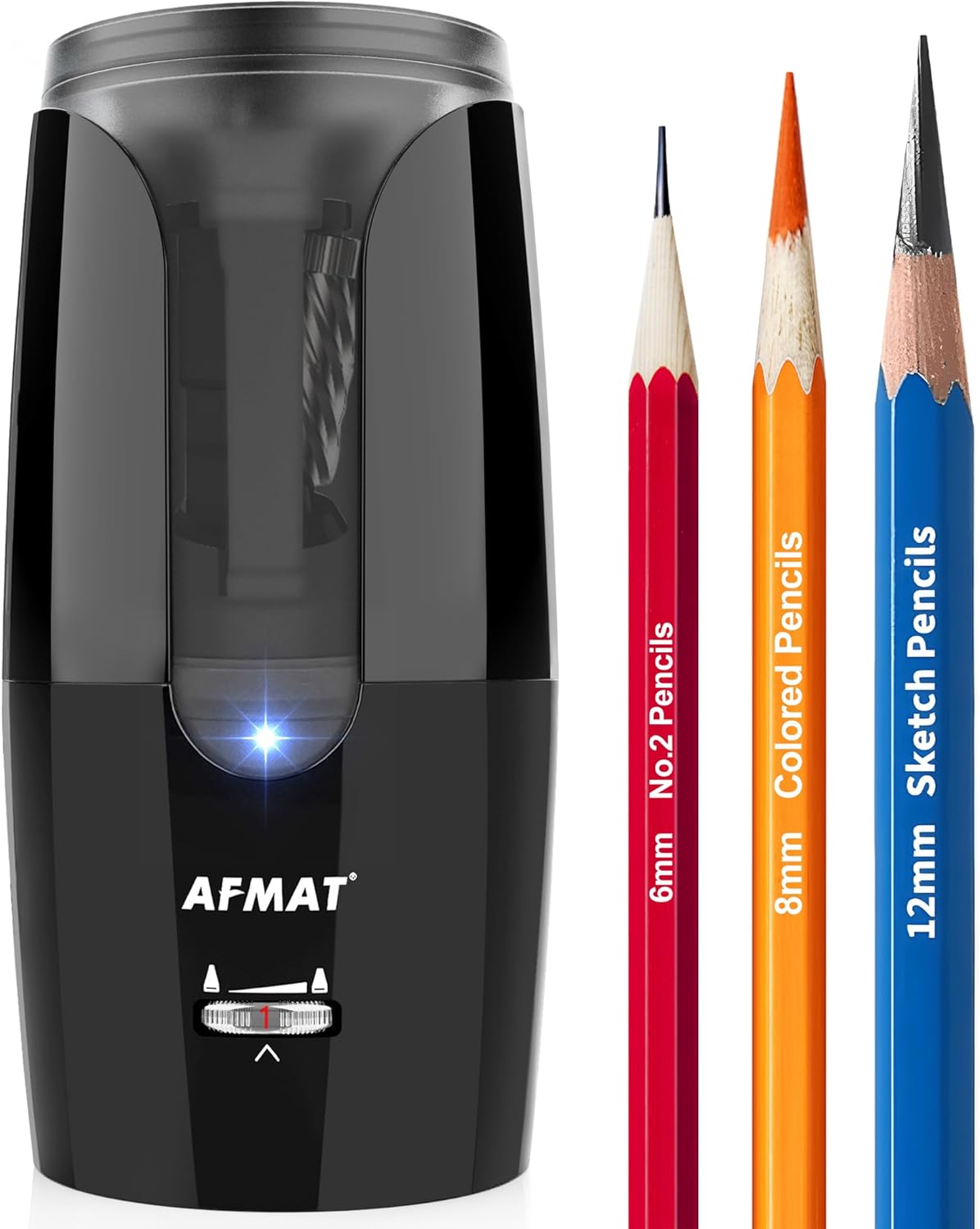 AFMAT electric pencil sharpener front view professional artist tool