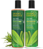 Desert Essence Tea Tree Replenishing Shampoo - 12.7 Fl Ounce - Pack of 2 - Therapeutic - Peppermint & Yucca - Restore & Nurture Hair - Reduce Flaking - All Skin Types - Image 9