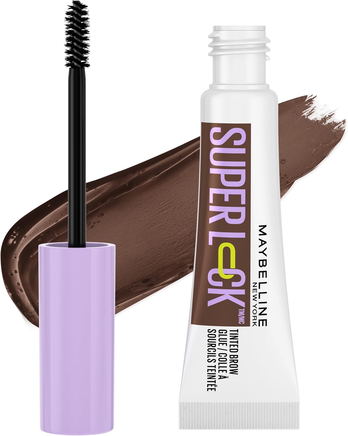 Maybelline Super Lock Brow Glue Eyebrow Gel, Lightweight Brow Gel For Up To 24HR Hold, Clear, 1 Count - Image 9